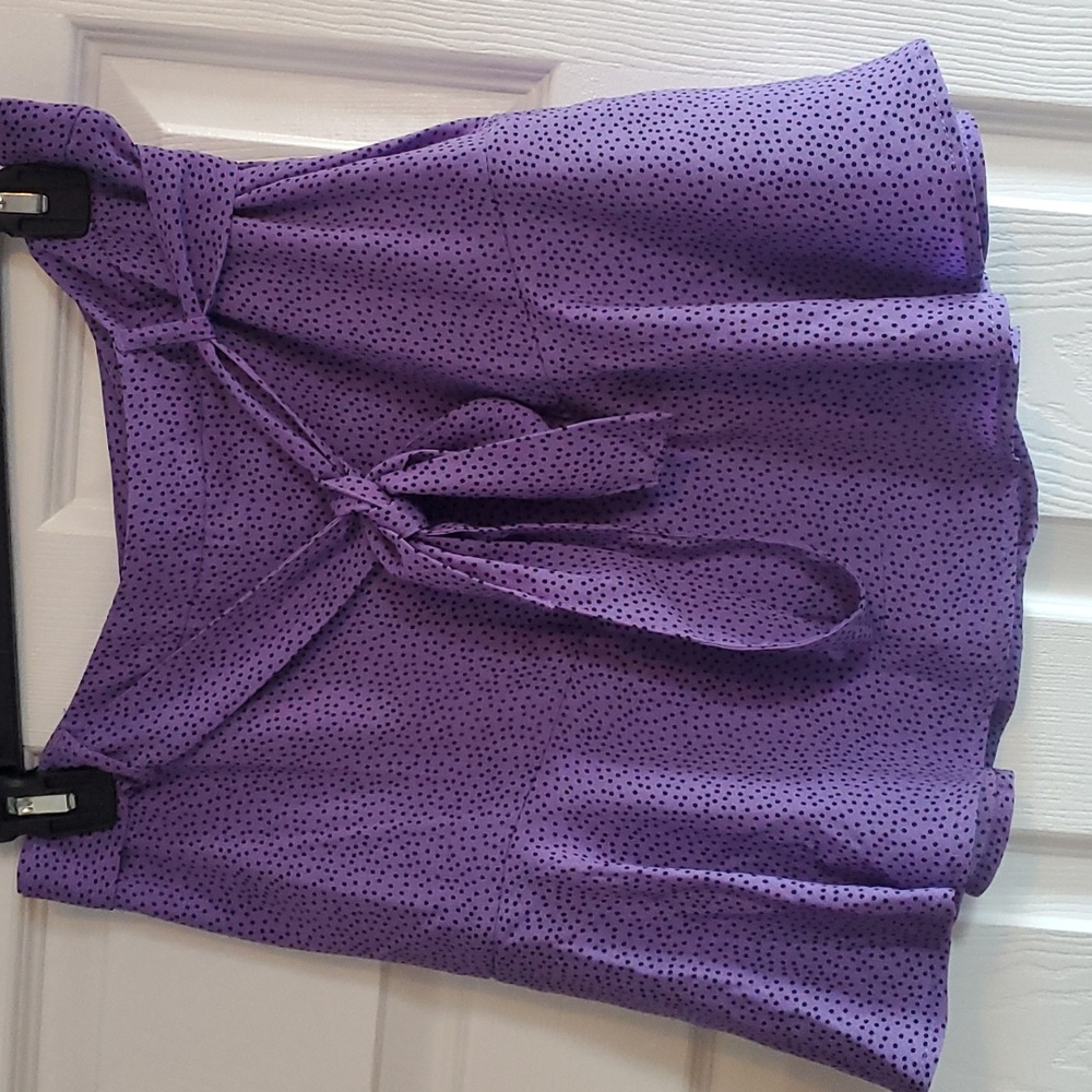 XL laced ruffled mini skort